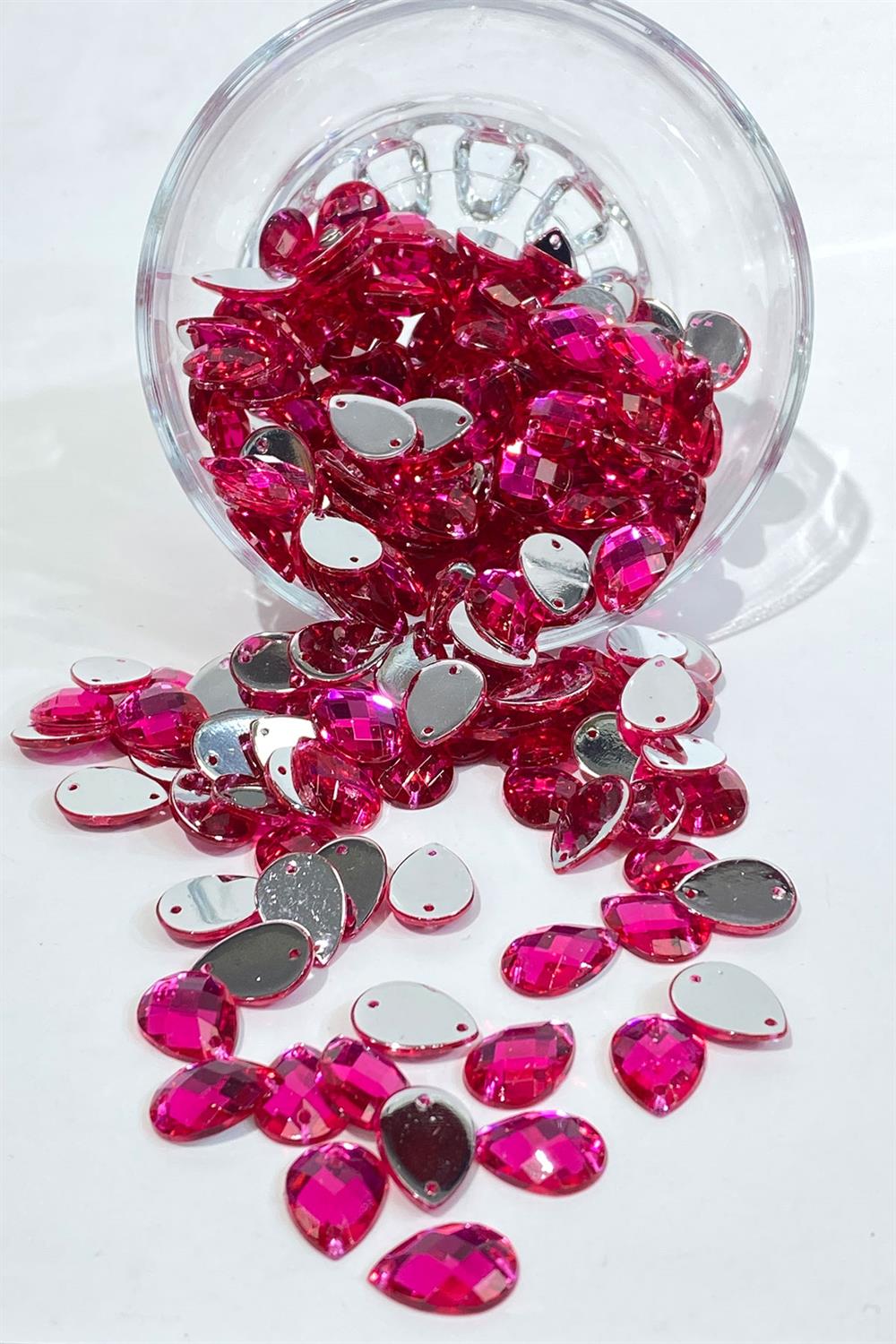 Drop Sew Plastic Stone Beads 12 Gr