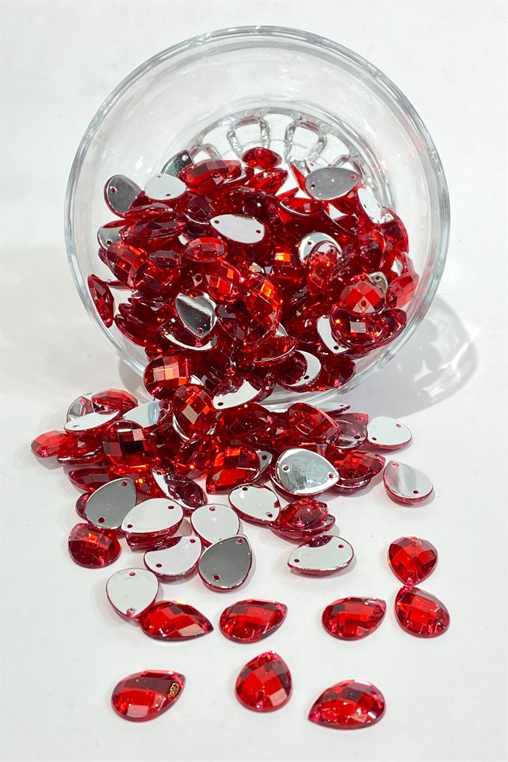 Drop Sew Plastic Stone Beads 12 Gr