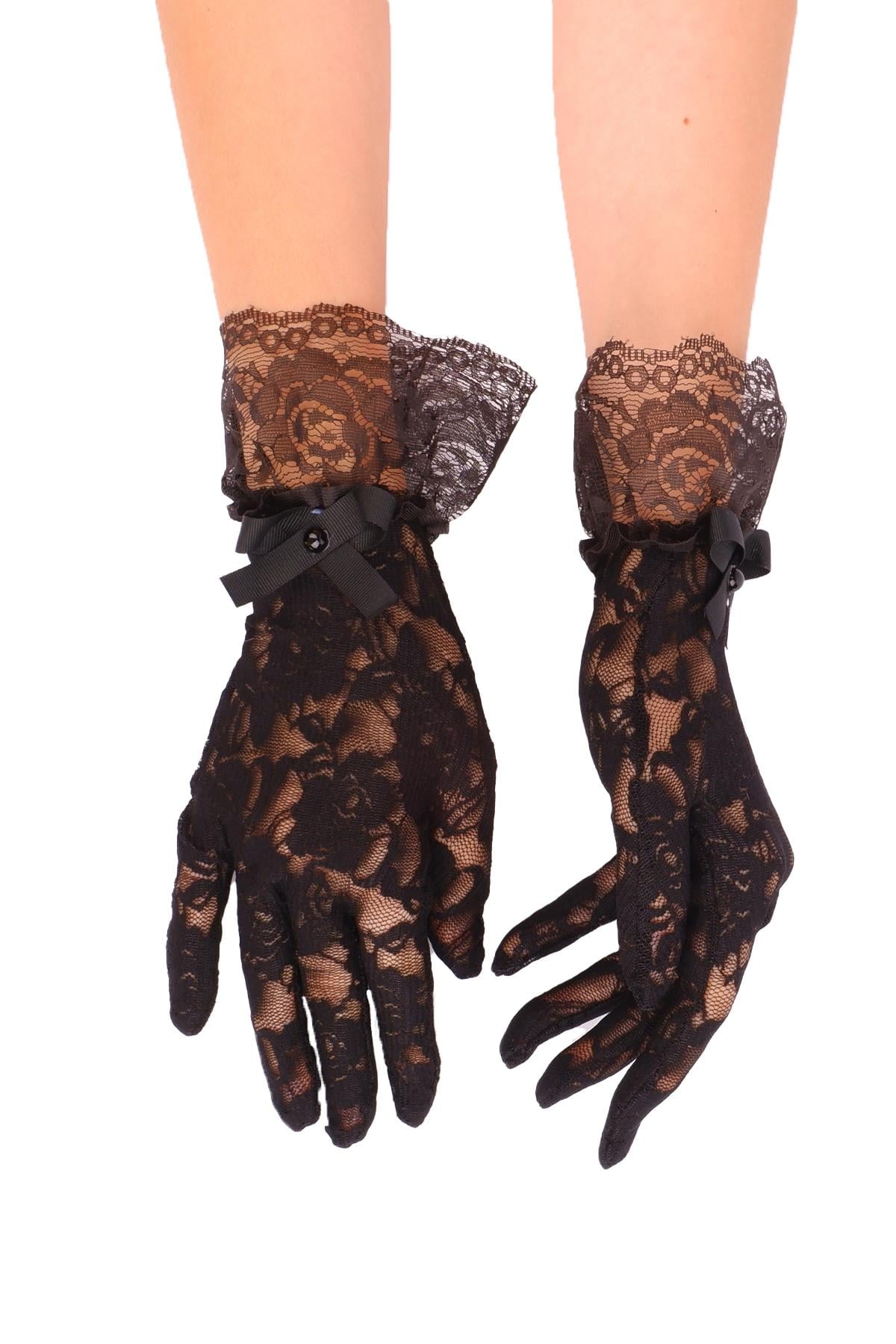 Lace Ankle Length Bridal Gloves