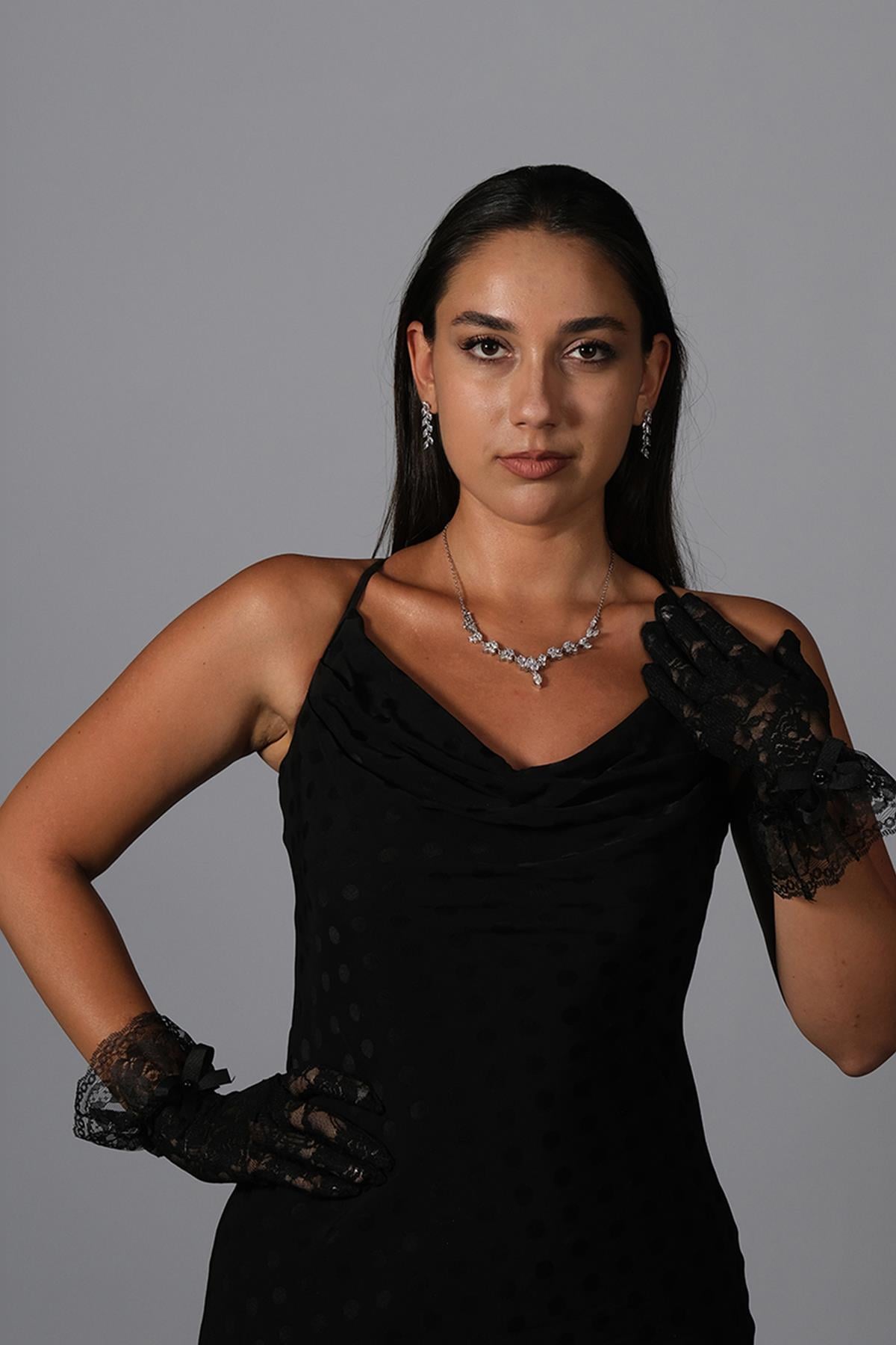 Lace Ankle Length Bridal Gloves