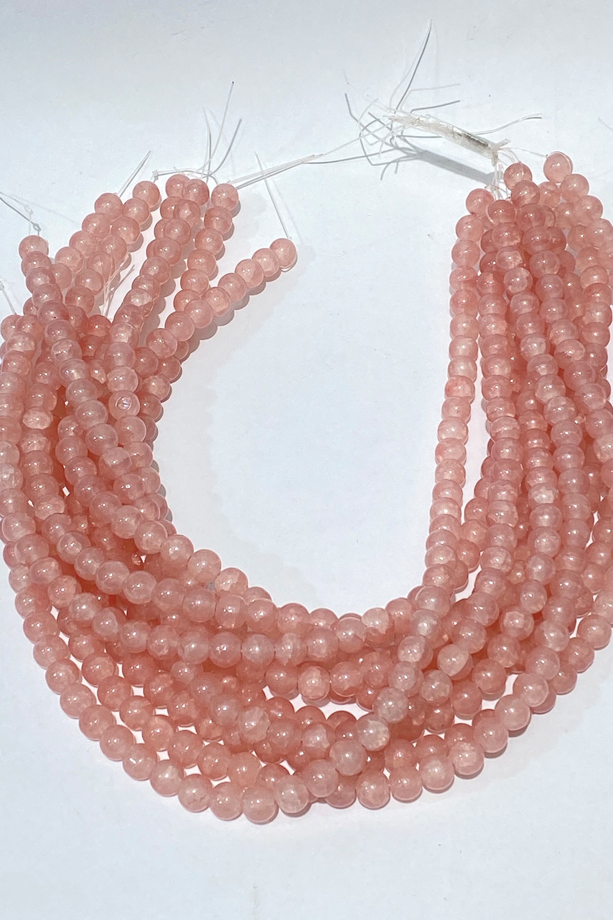 خرز زجاجي من سلسلة منقوشة 8 مم