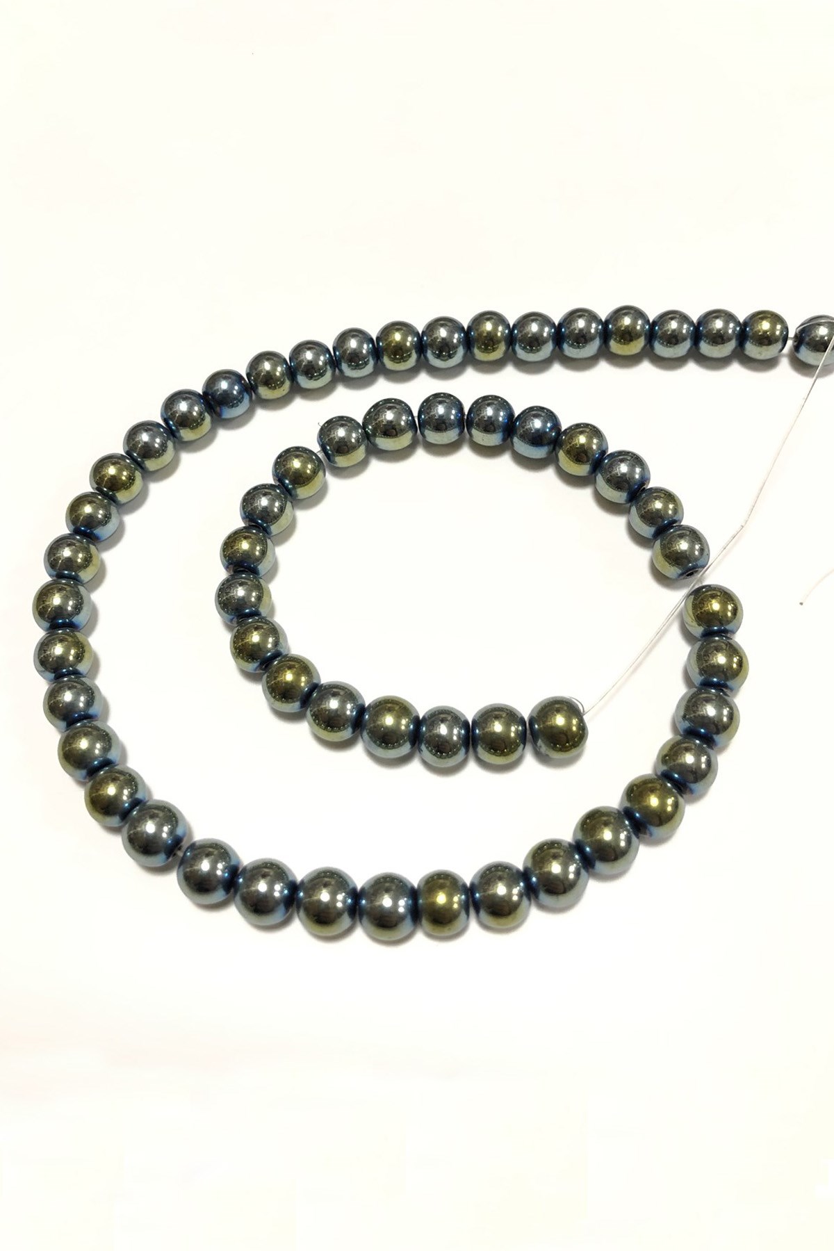 Janjanli Hematite Natural Stone Beads 8 mm