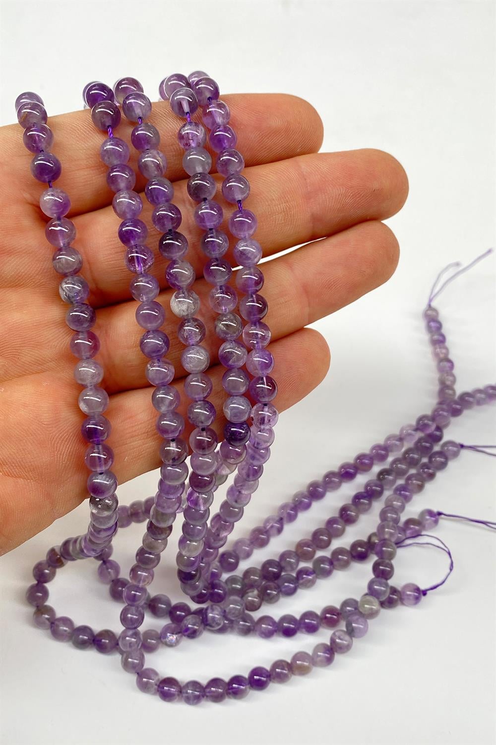 Natural Stone Amethyst 6 mm