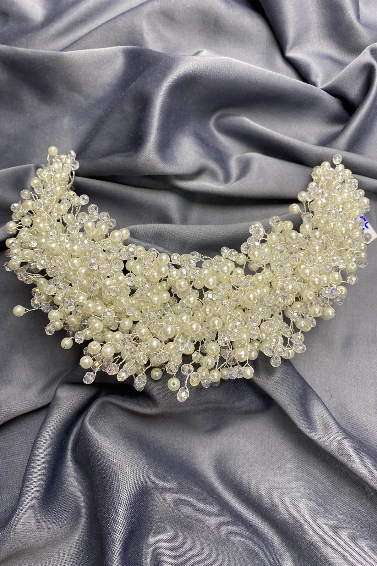 Ecru Pollux Crystal Stone Henna and Bridal Crown