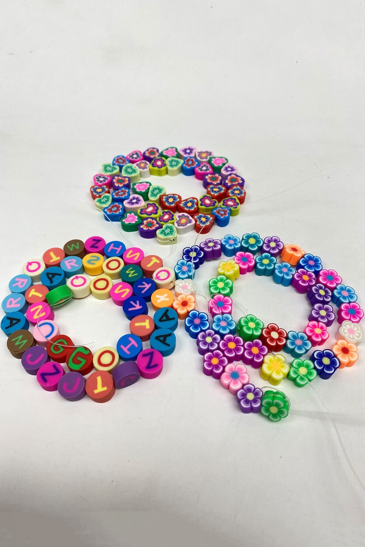 Figure Patterned Fimo Bead Set 3 series