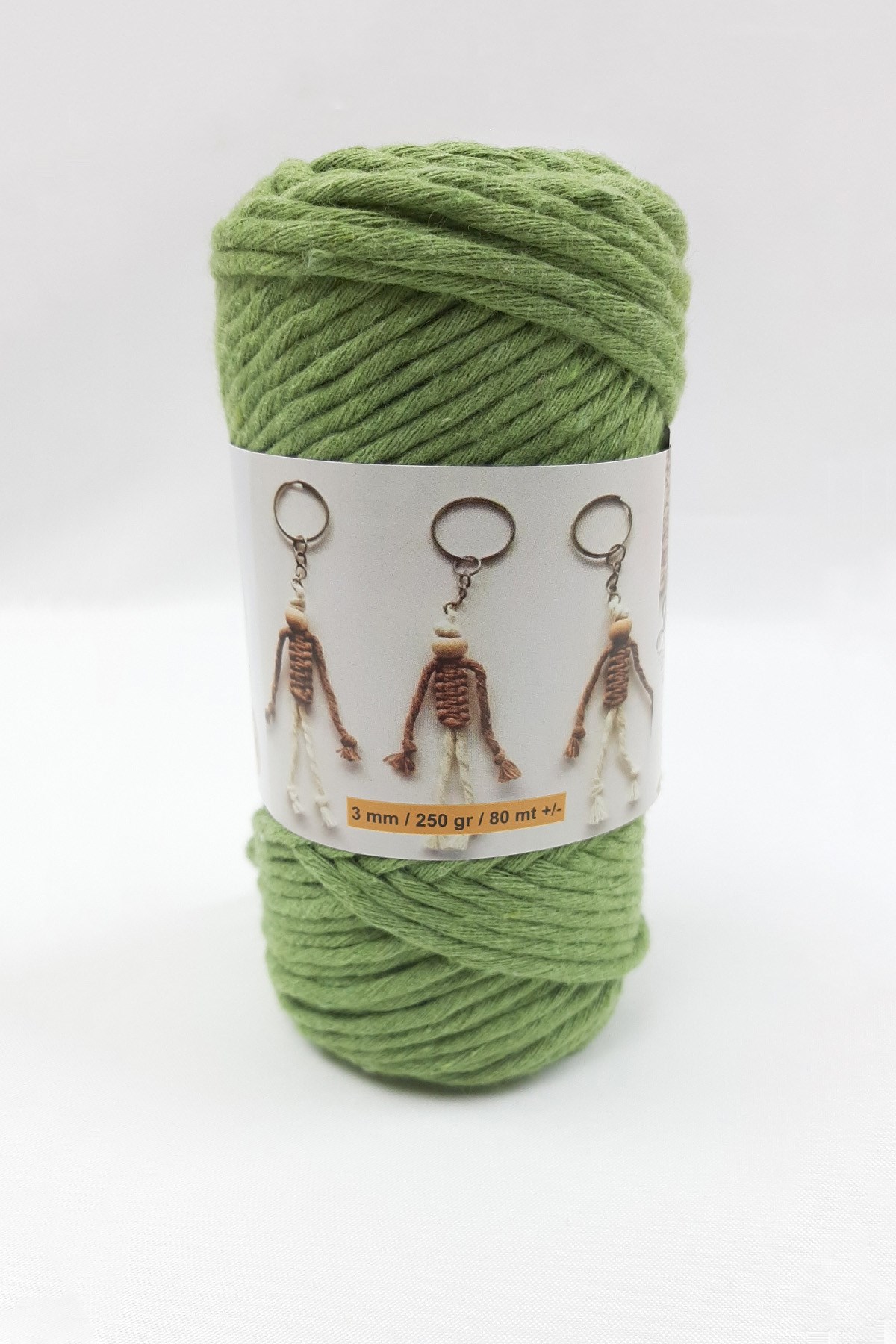 Pistachio Green Fine Twist Macrame