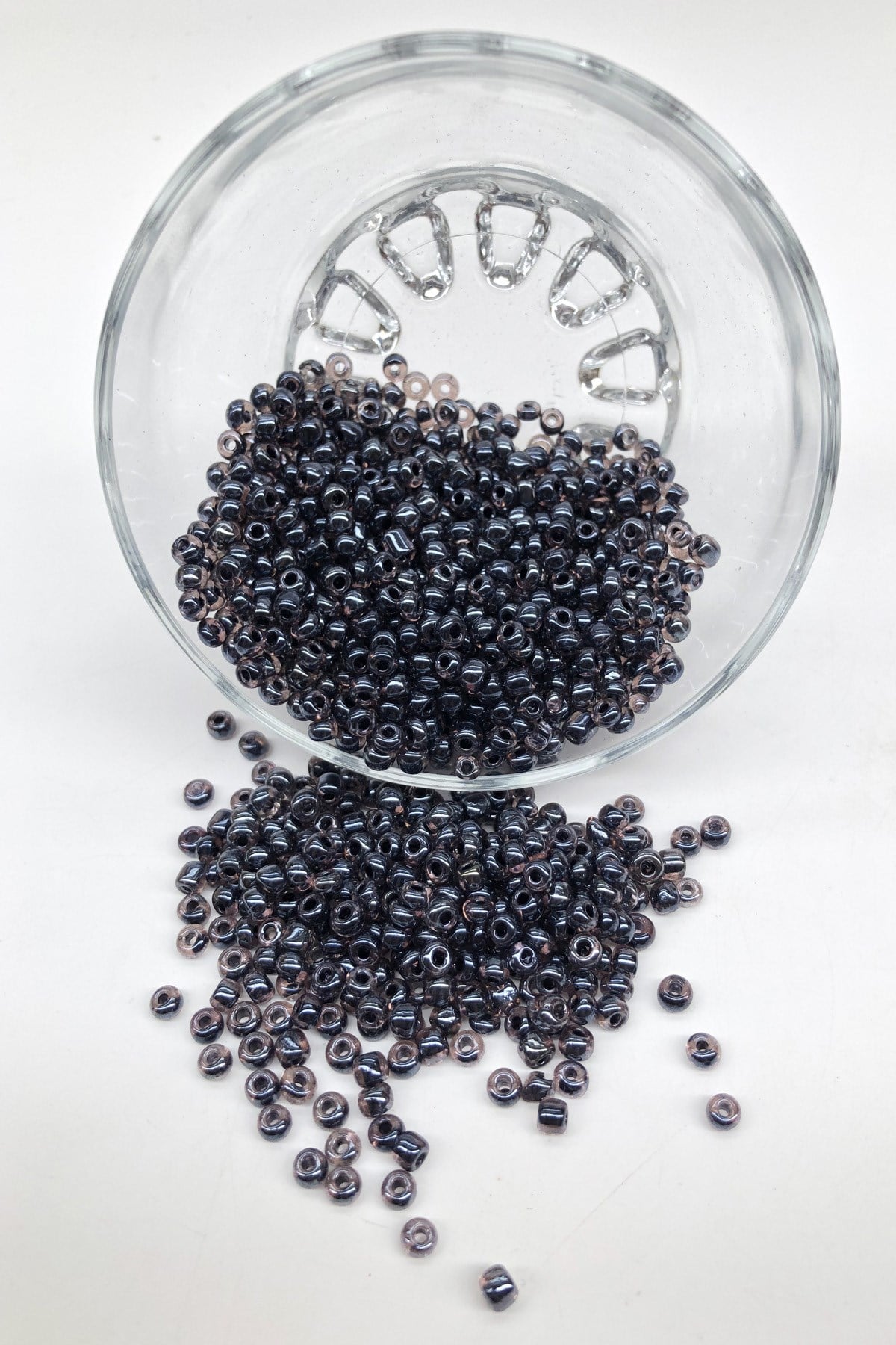 Füme Şeffaf Kum Boncuk 4 mm