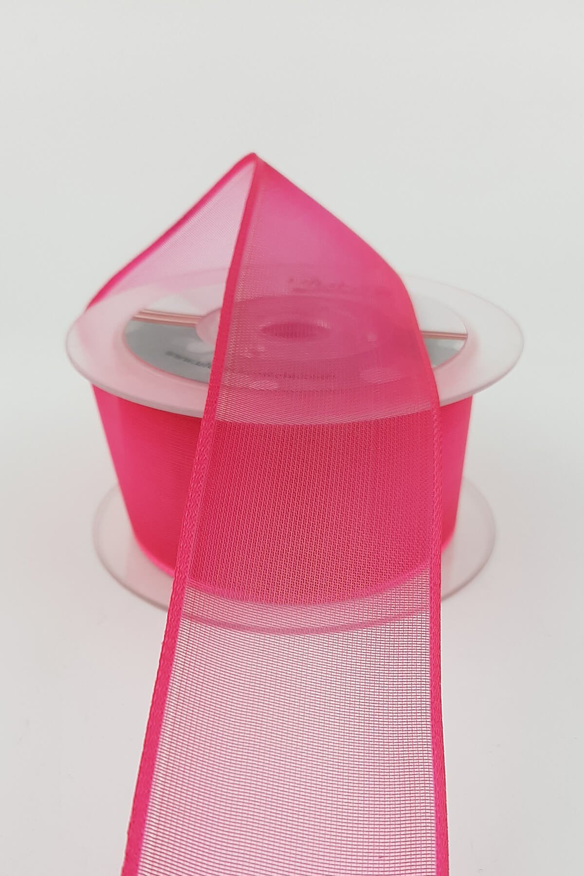 Fuşya Düz Şifon Kurdele 20 mt