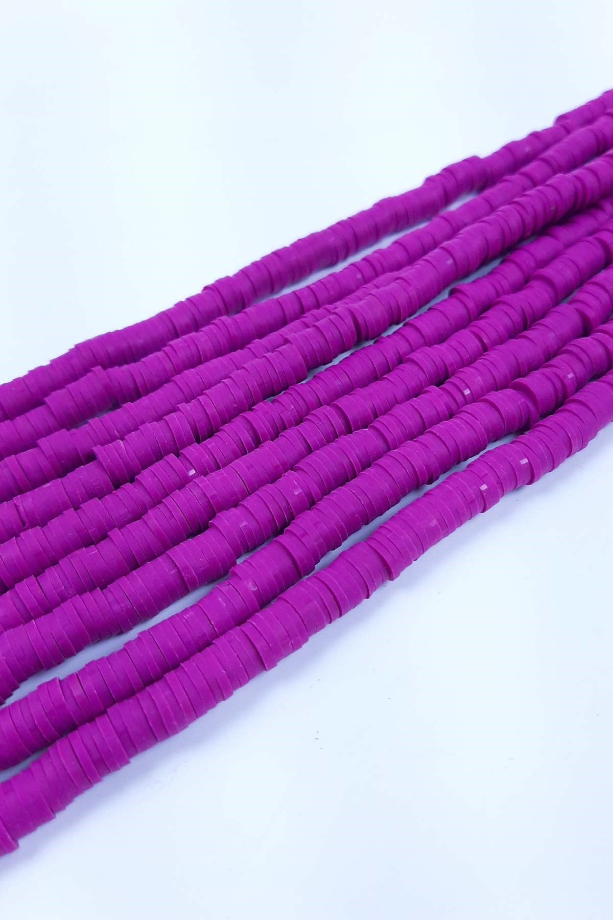 Fuchsia Dough Beads Fimo