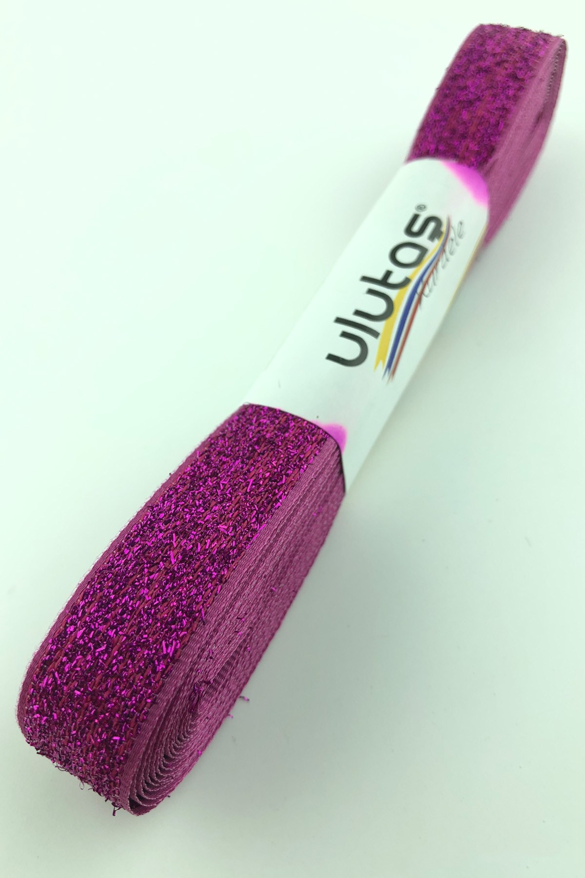 Fuşya Kadife Simli Kurdela