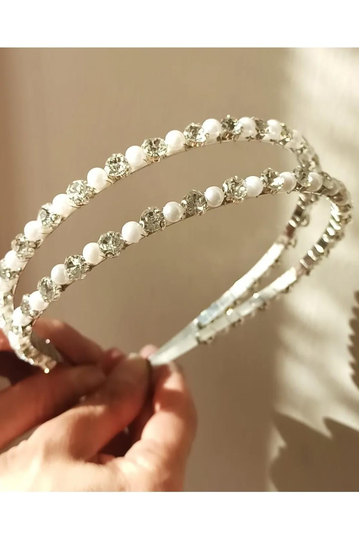 Bridal Accessory Ece Model Thin Bridal Henna Crown