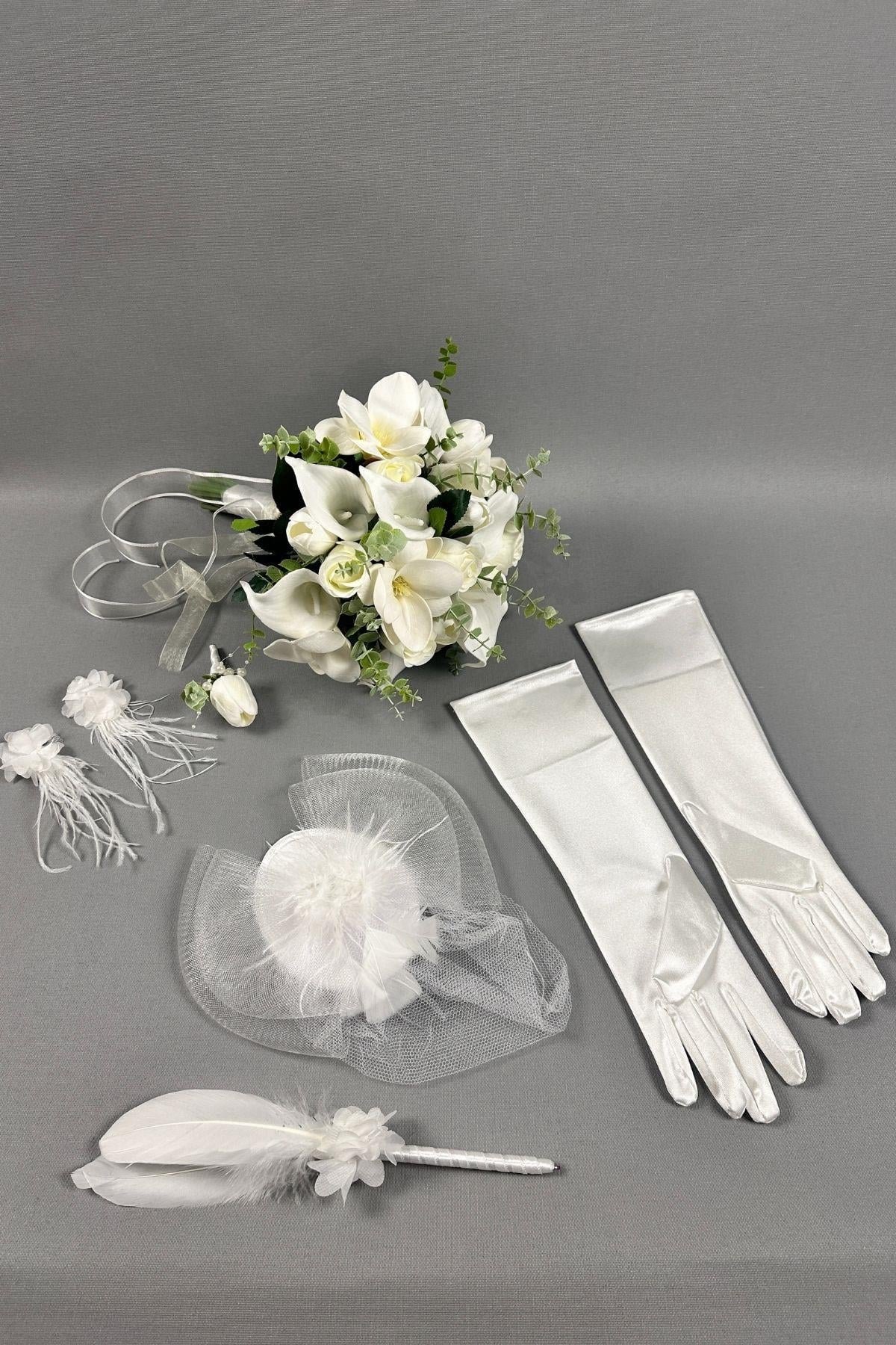 Gelin Çiçeği Ve Nikah Set Aksesuaları