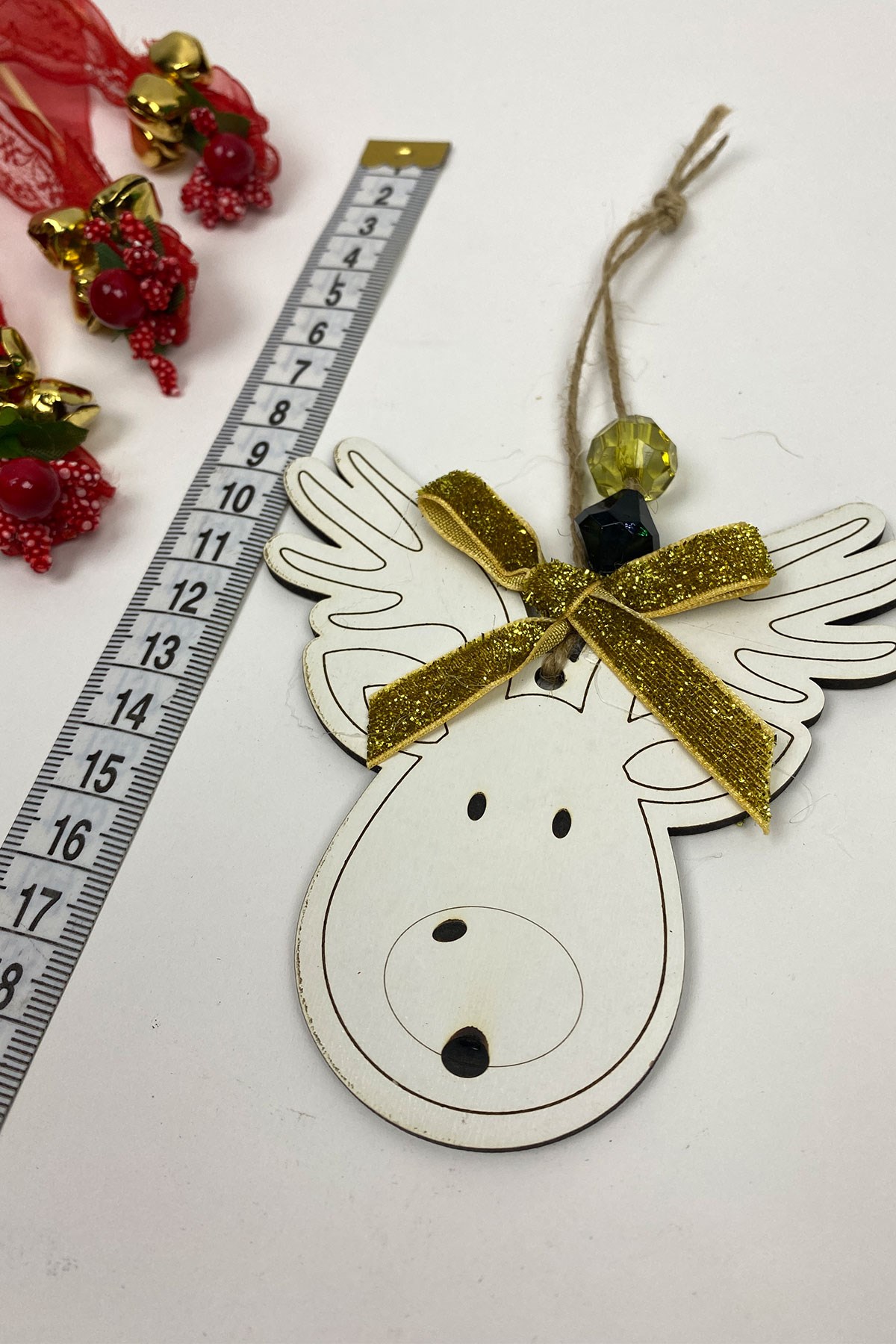 Deer Printed Christmas Tree Ornament