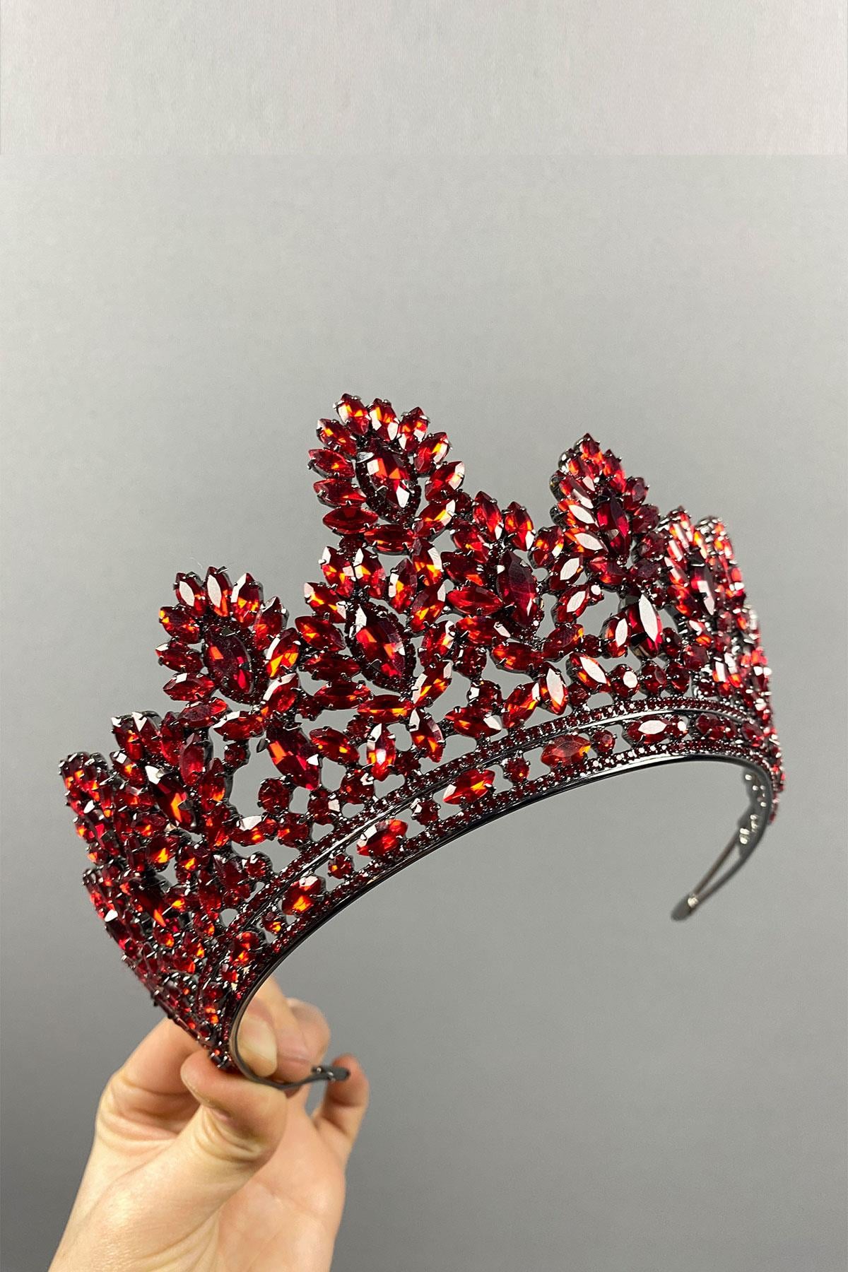 Godiva High Stone Bridal Henna Crown