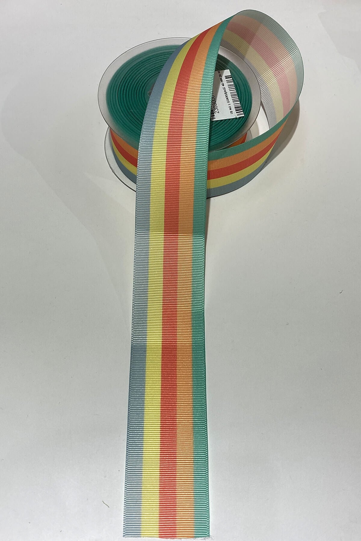 Gökkuşagı Baskılı Grogren Kurdele 4cm 1 mt 4 Cm Rengarenk