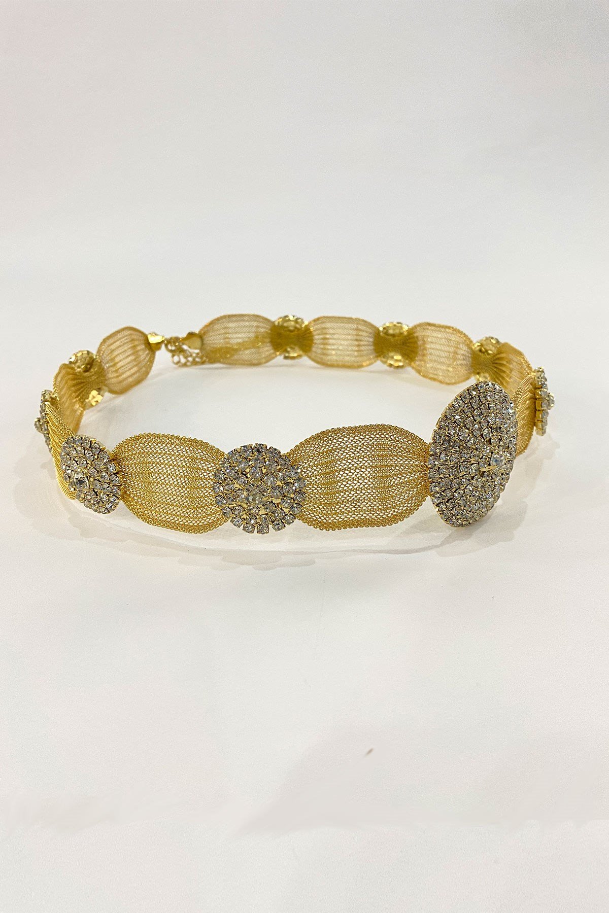 Gold Hasırlı Yöresel Taşlı Arnavut Kemeri