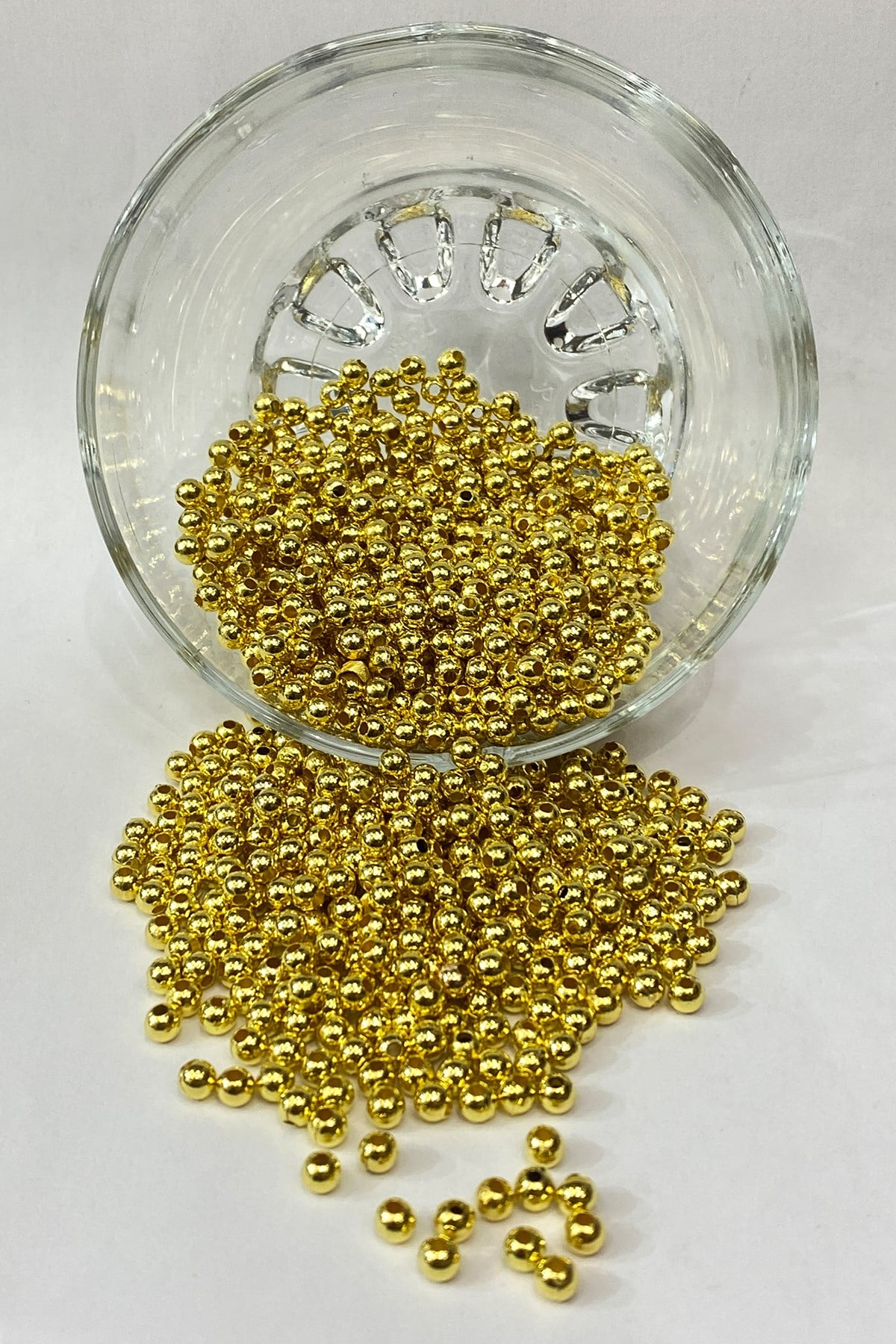 Gold Rengi Parlak Plastik Boncuk 50 gr