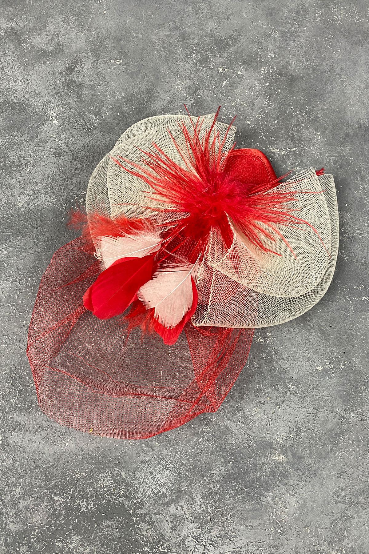 Greek Tulle Voile Wedding And Party Hat Hair Accessory
