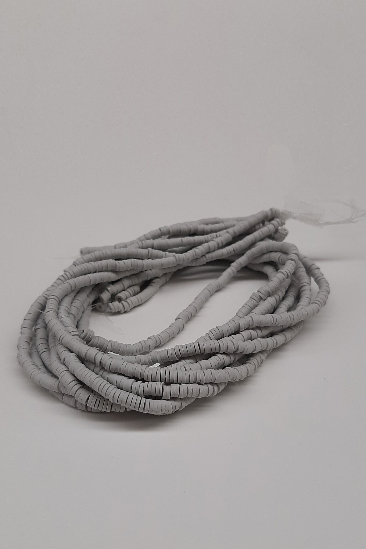 Gri Fimo Hamur Boncuk 4mm