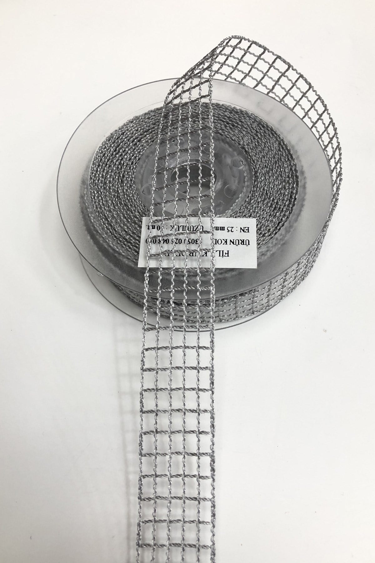 Gray Color Mesh Ribbon