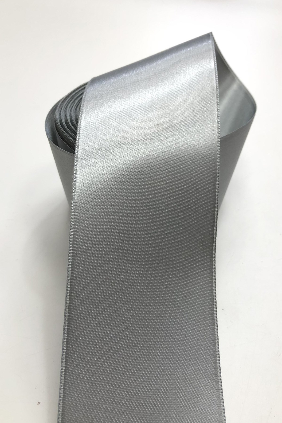 Gray Color Satin 6 cm Ribbon