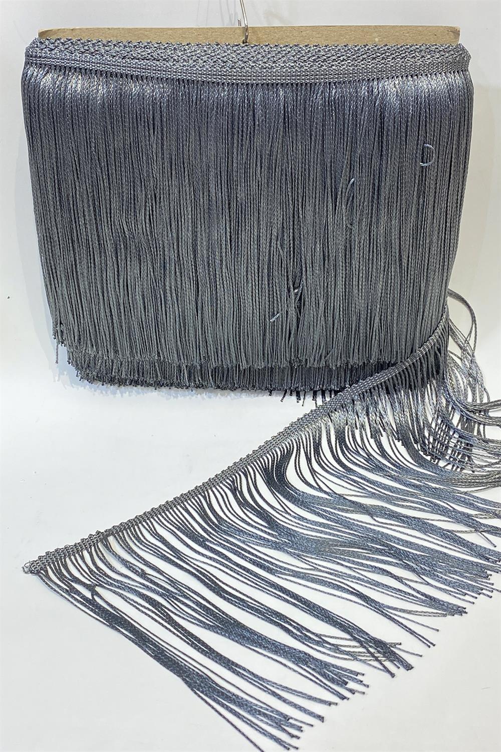 Gray Fringe Tassel Ribbon