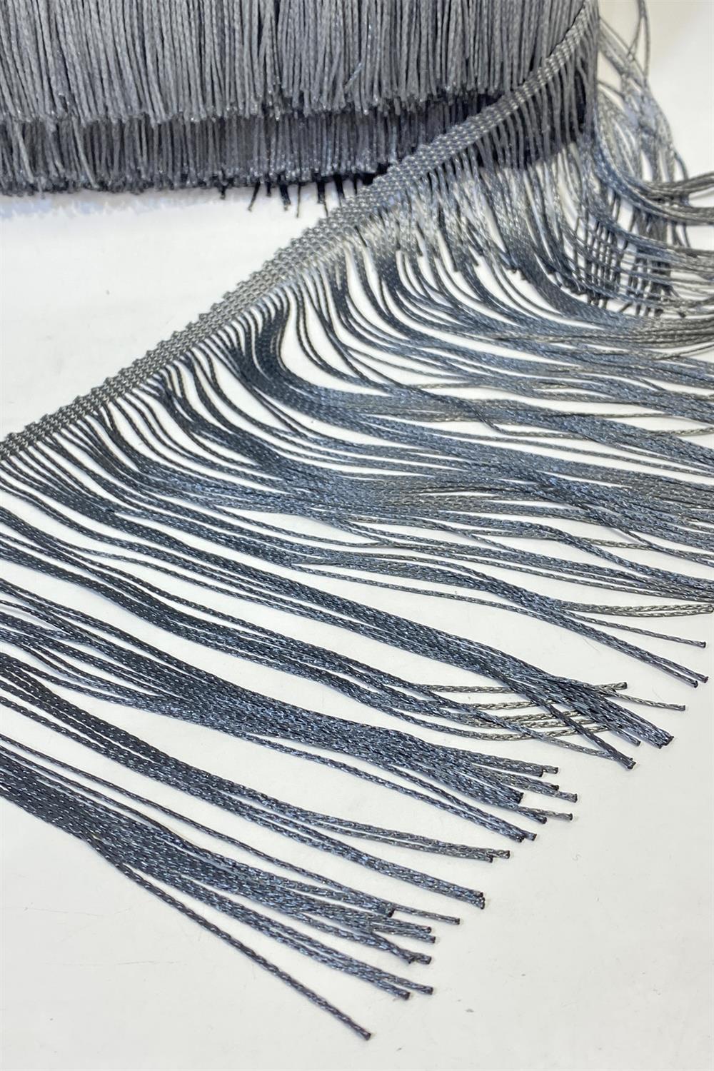 Gray Fringe Tassel Ribbon