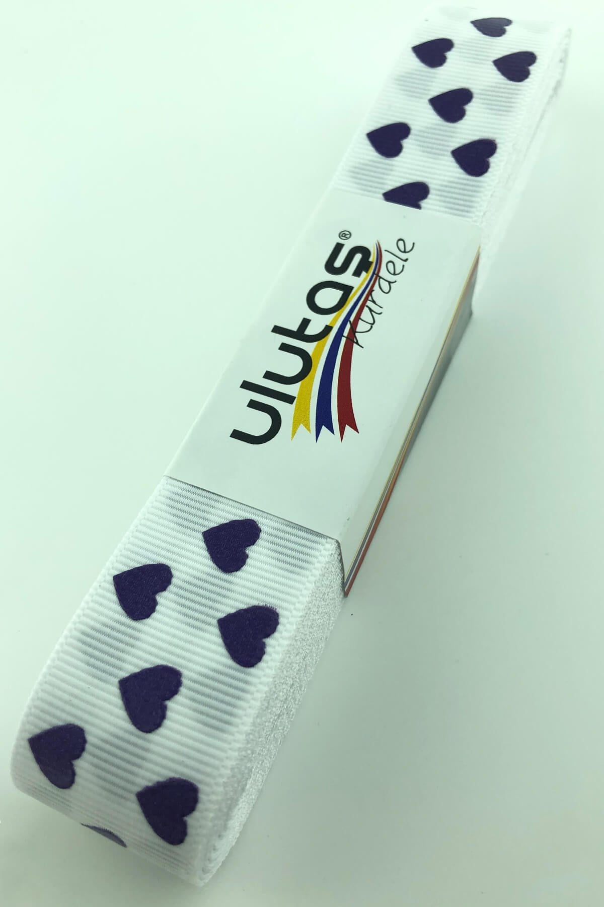 Grosgrain Heart Printed Ribbon