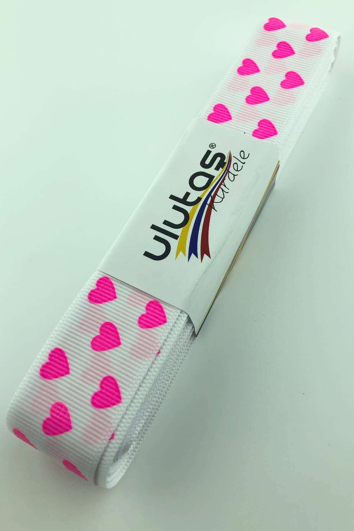 Grosgrain Heart Printed Ribbon