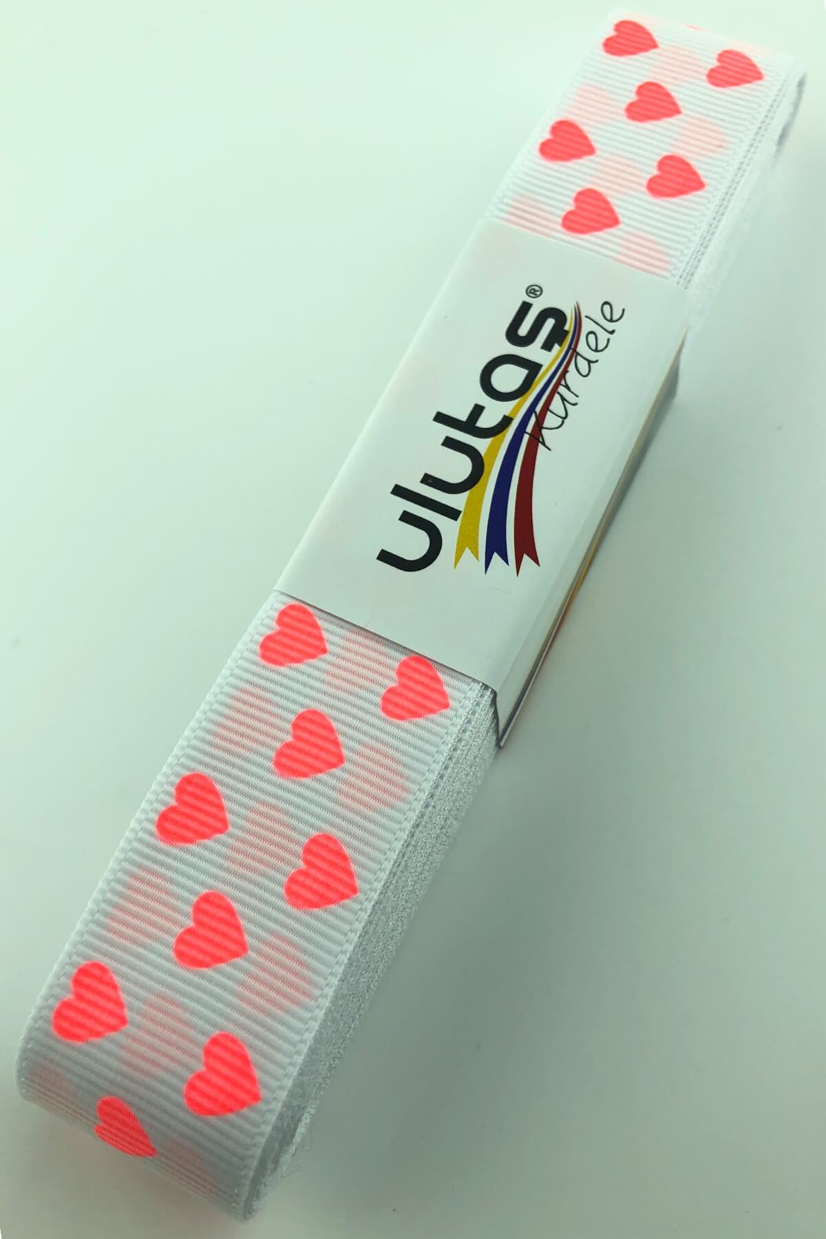 Grosgrain Heart Printed Ribbon