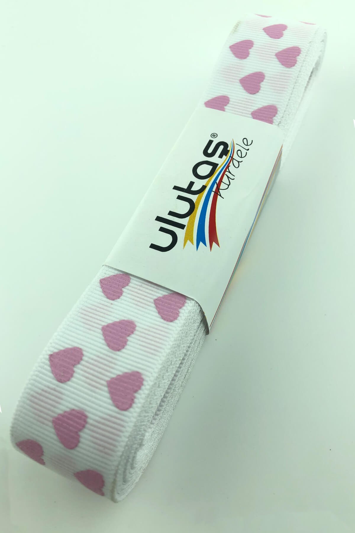 Grosgrain Heart Printed Ribbon