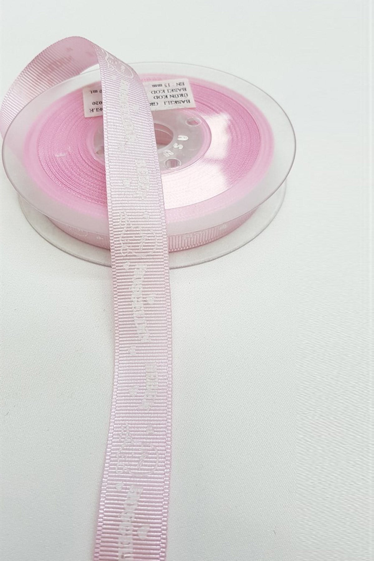 شريط لافندر وردي من Grosgrain للأطفال تحت عنوان 1.5 سم
