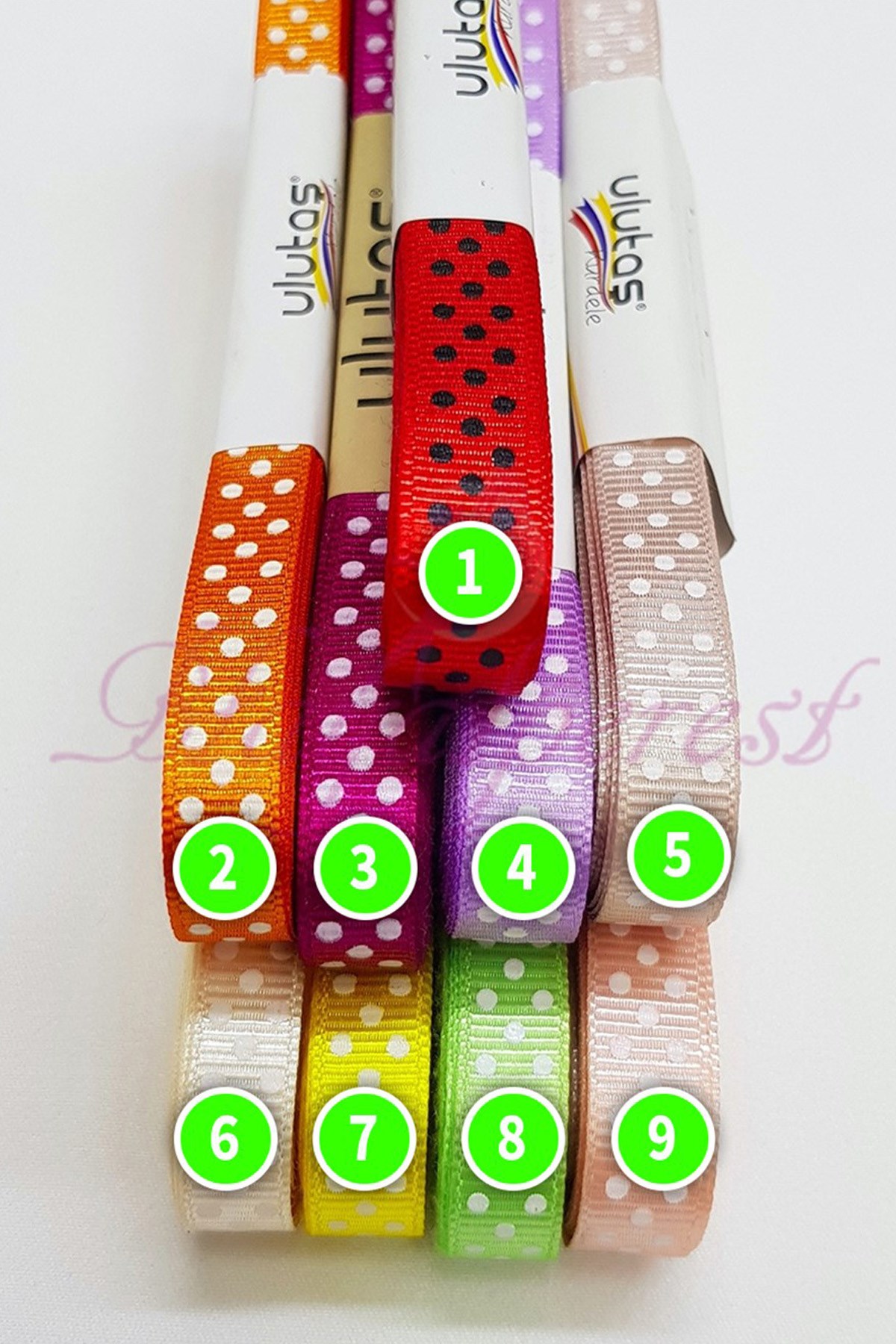 Grosgrain Polka Dot Ribbon 1.5Cm