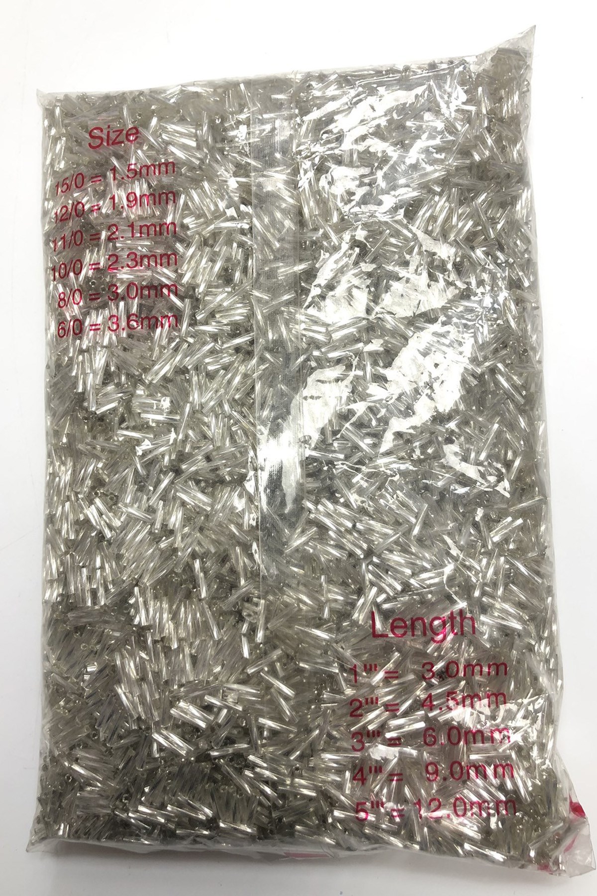 Gümüş Burgulu Boru Boncuk 5 mm  500 gr