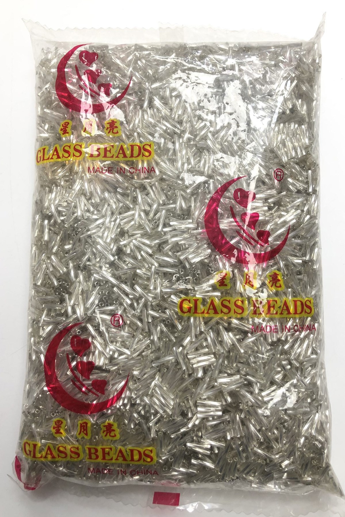 Gümüş Burgulu Boru Boncuk 5 mm  500 gr