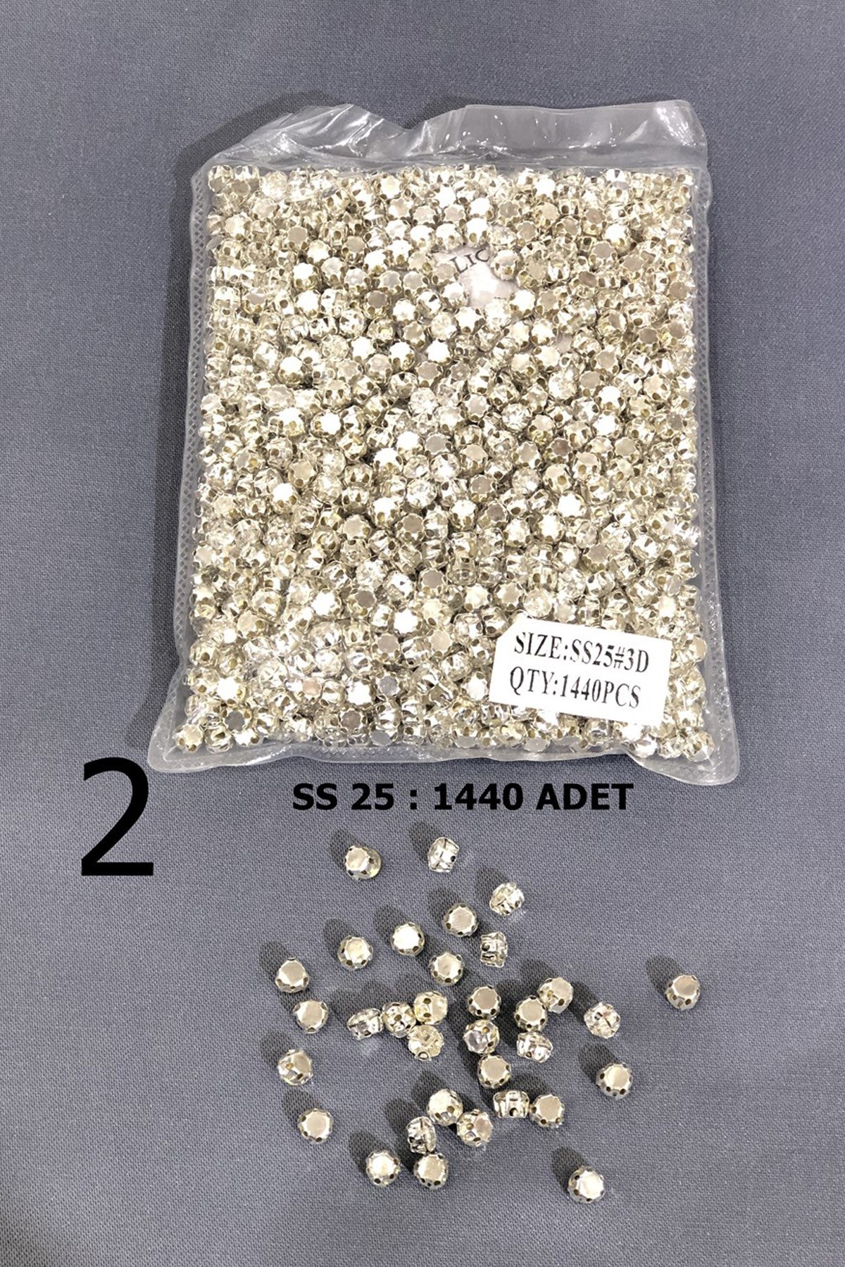 Gümüş Metal Kasalı Dikme Beyoğlu Taşı (1 paket)