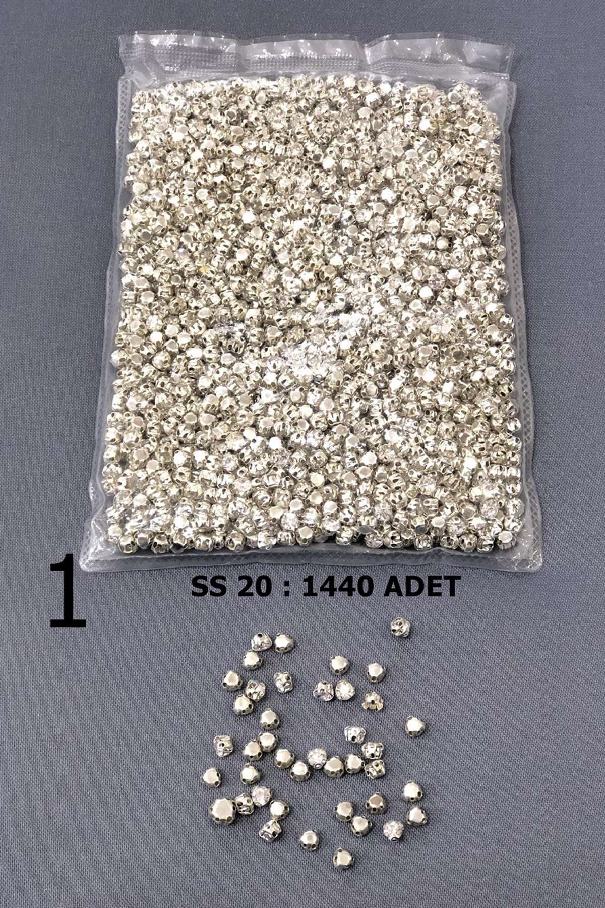 Gümüş Metal Kasalı Dikme Beyoğlu Taşı (1 paket)