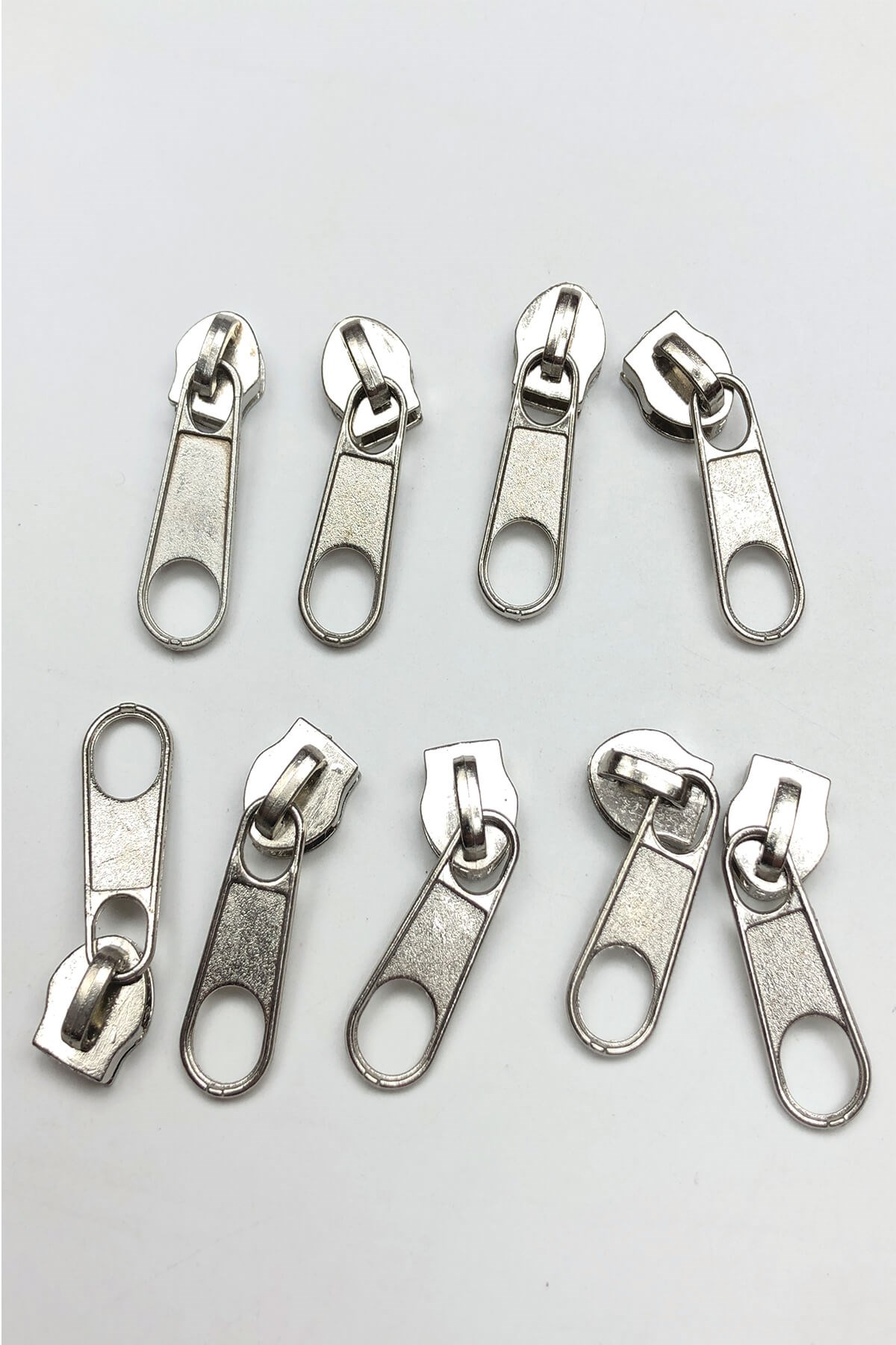 Gümüş Rengi Metal Fermuar Başlığı