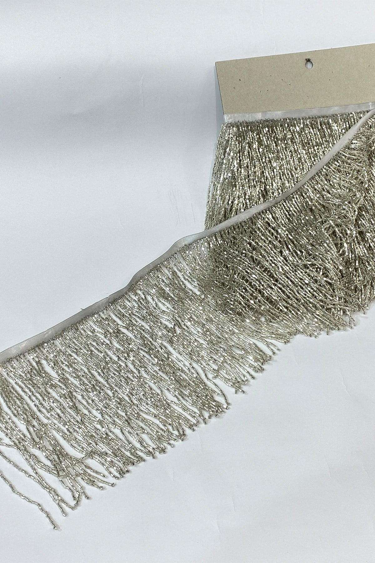 15 cm Fringe Tassel with Silver Color Beads
