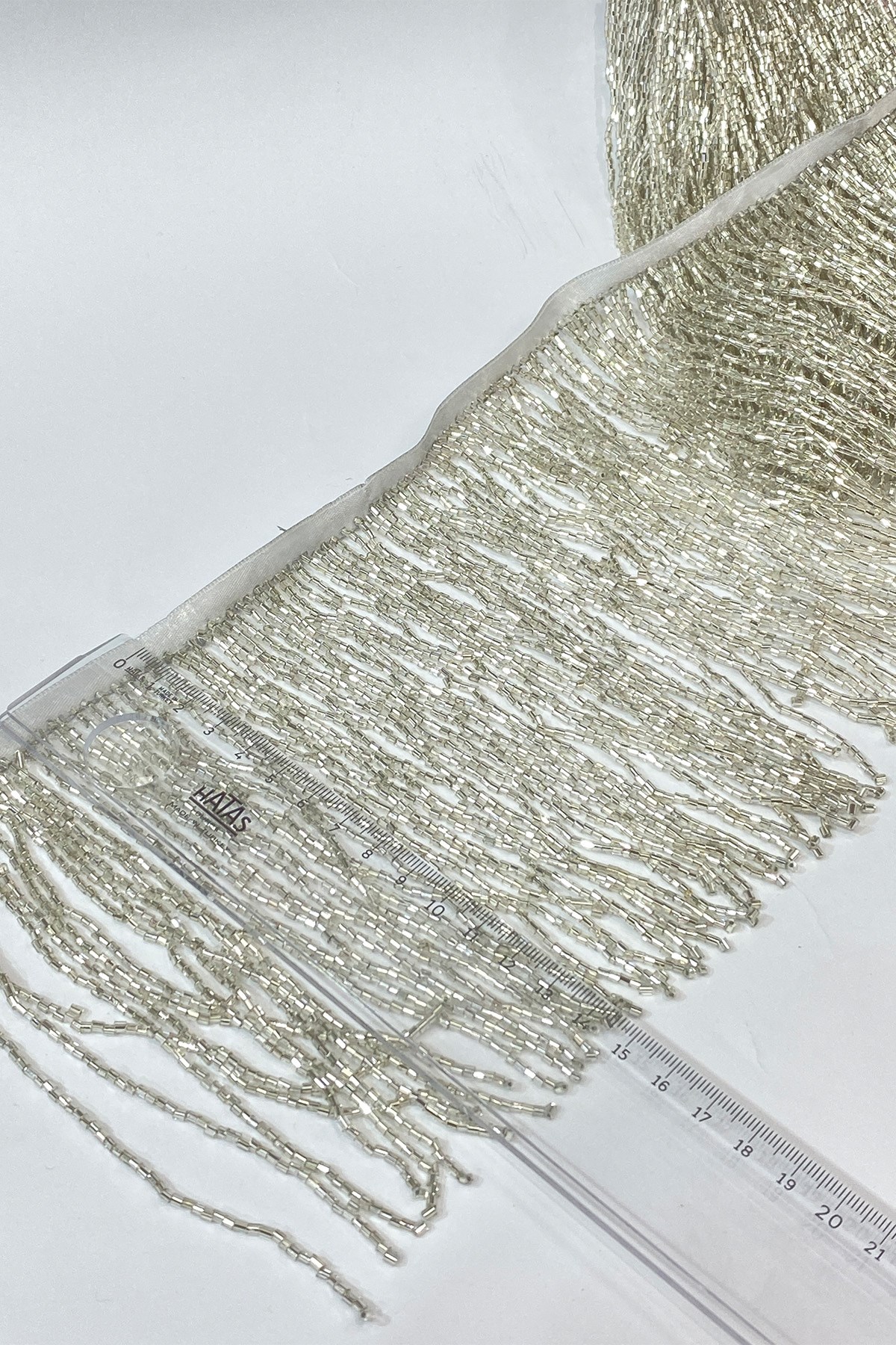 15 cm Fringe Tassel with Silver Color Beads