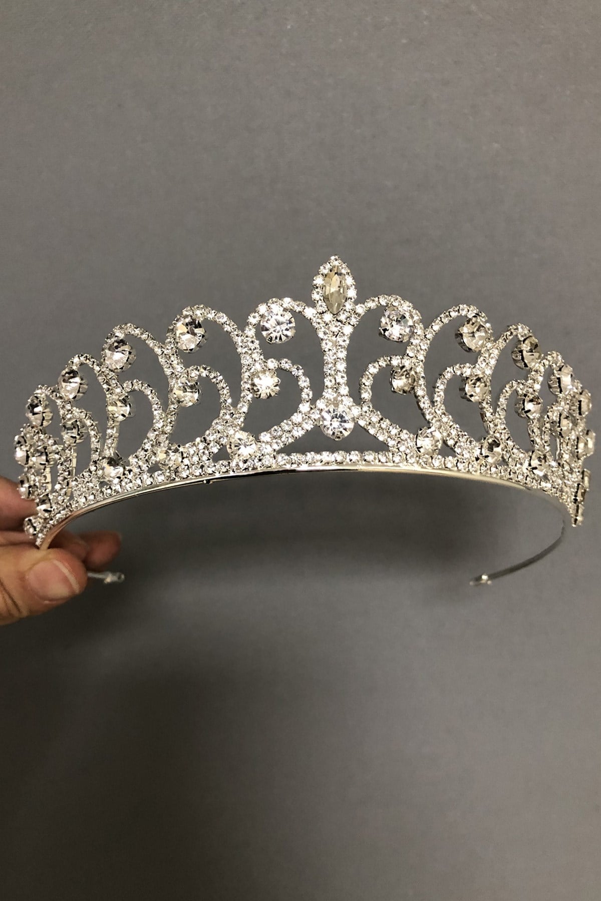 Silver Color Lal Bridal Crown