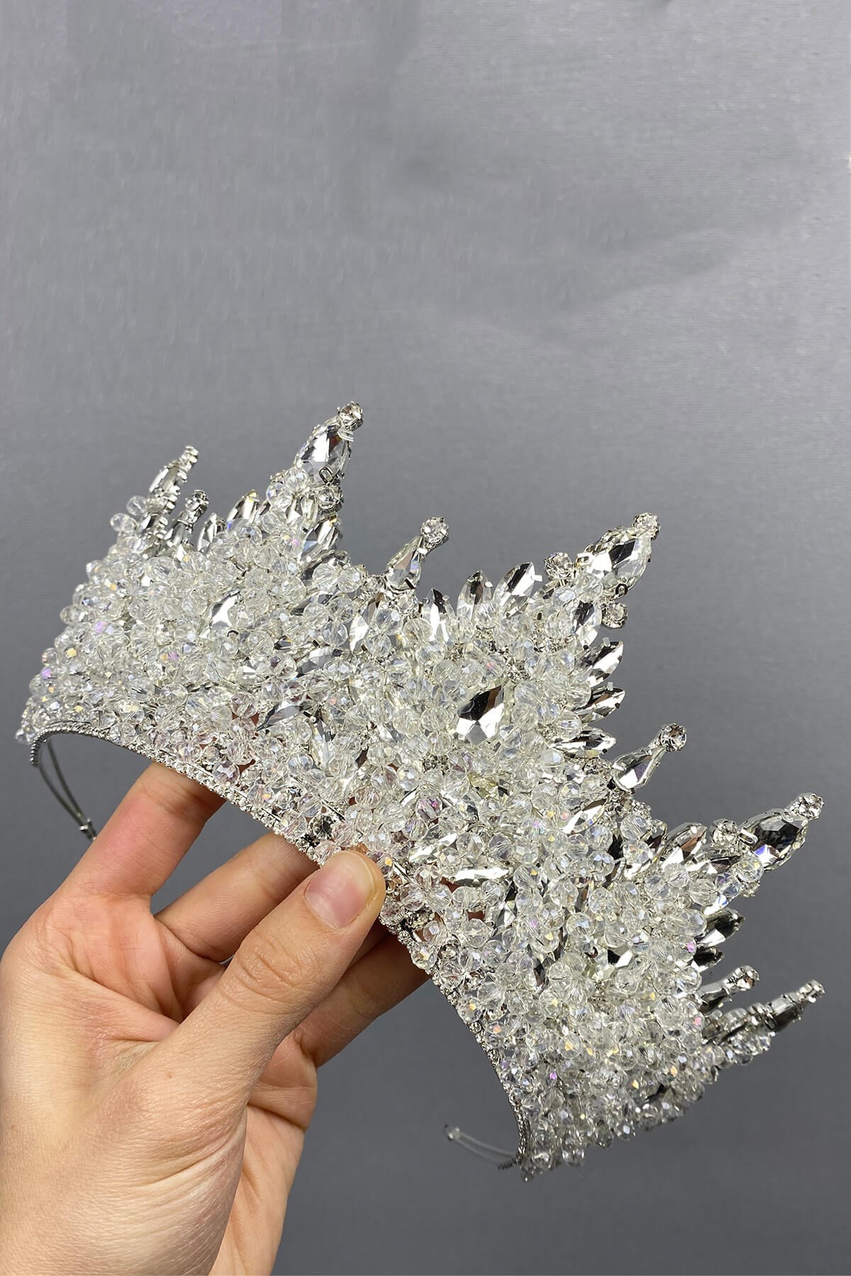 Silver Color Paris Model Bridal Henna Crown
