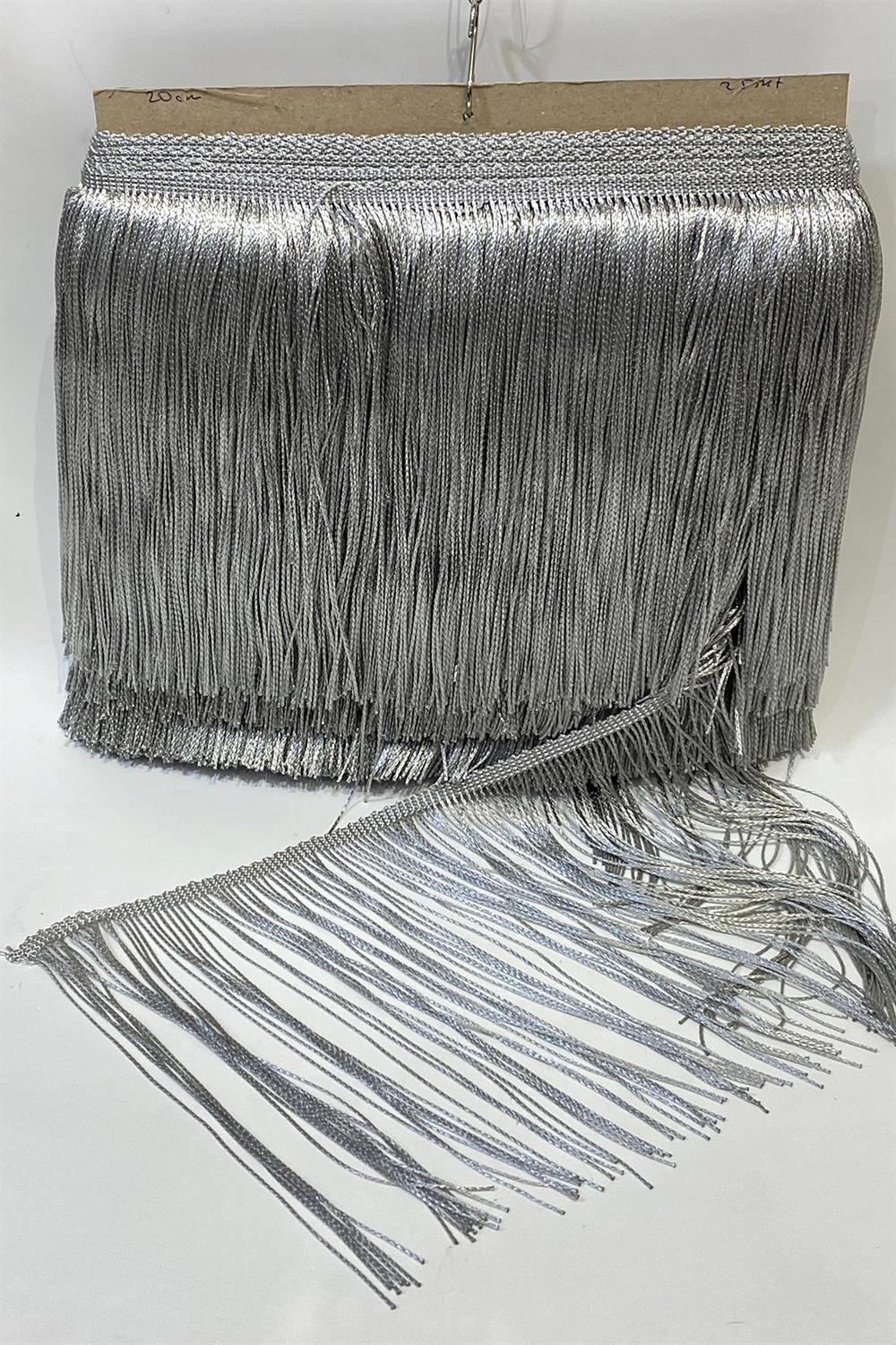 Gümüş Saçak Püskül Şerit