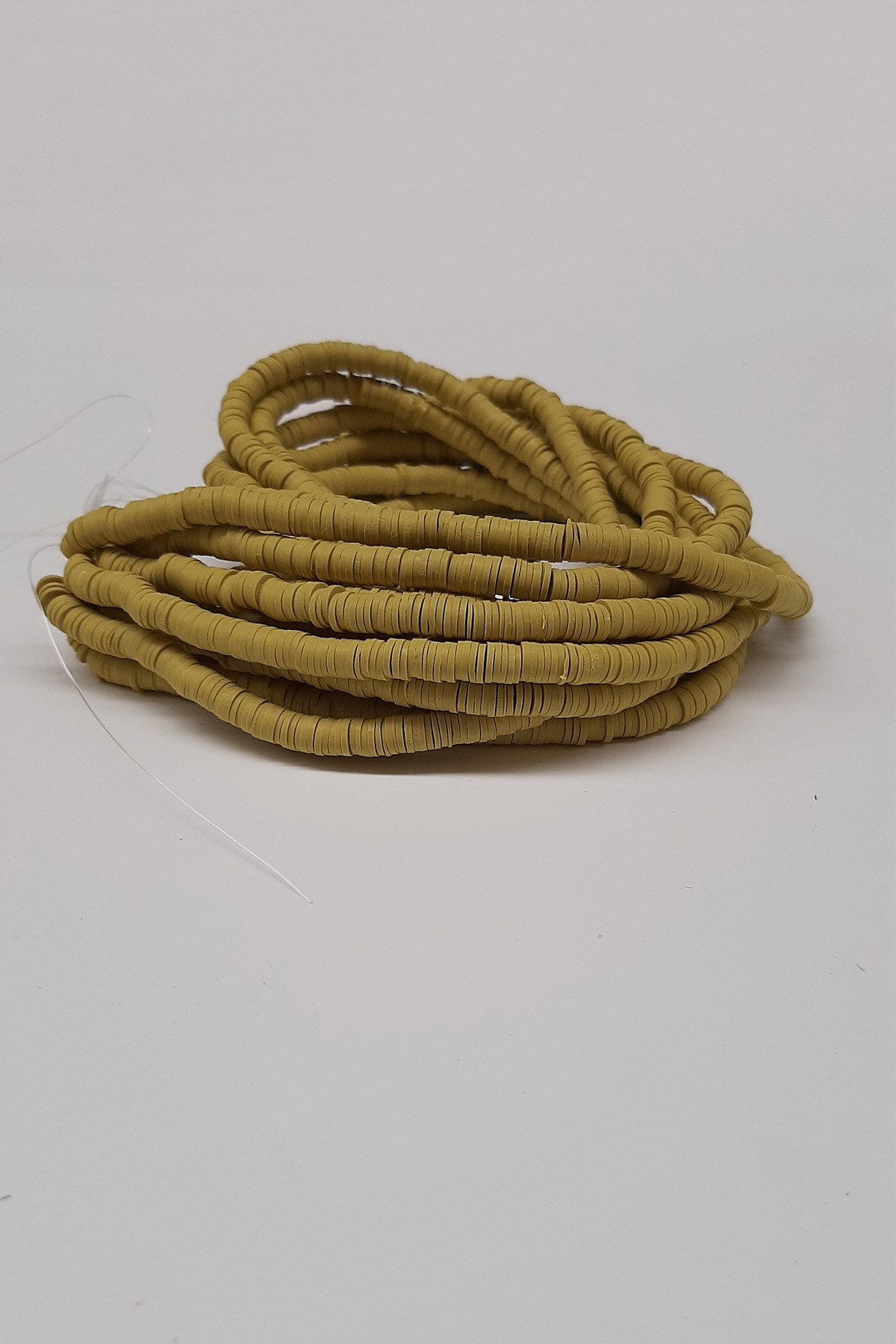 Hardal Fimo Hamur Boncuk 6Mm