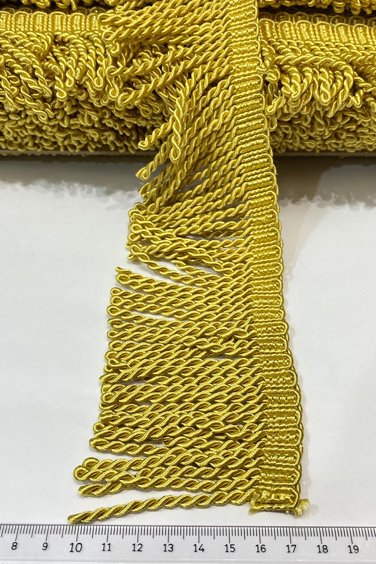 Hardal Sarısı Bulyon Saçak Püskül