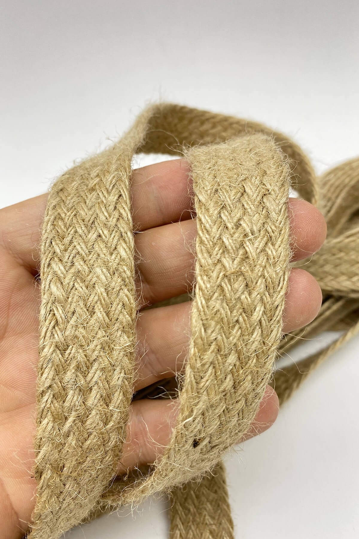 شريط مضفر من القش 2،5 سم 10 م