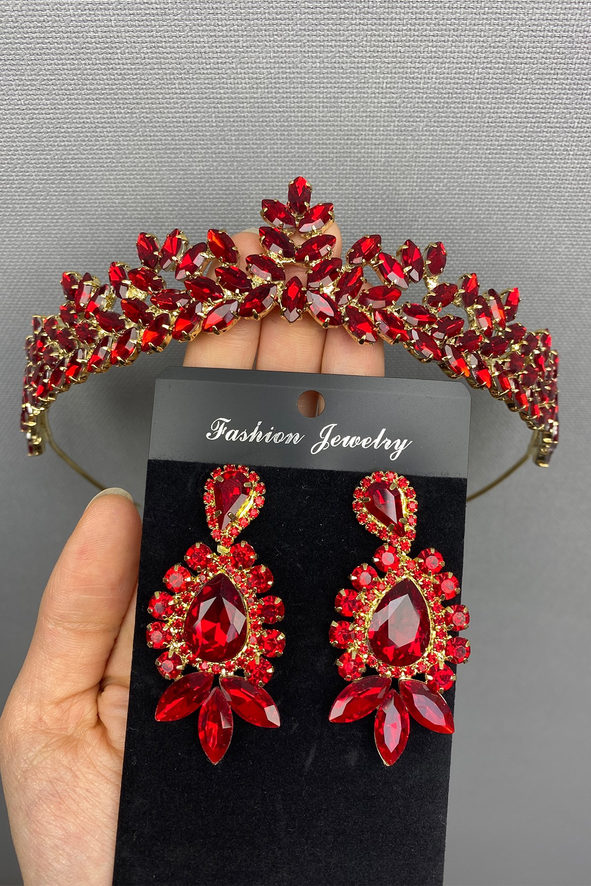 Dream Model Bridal Henna Tiara and Earring