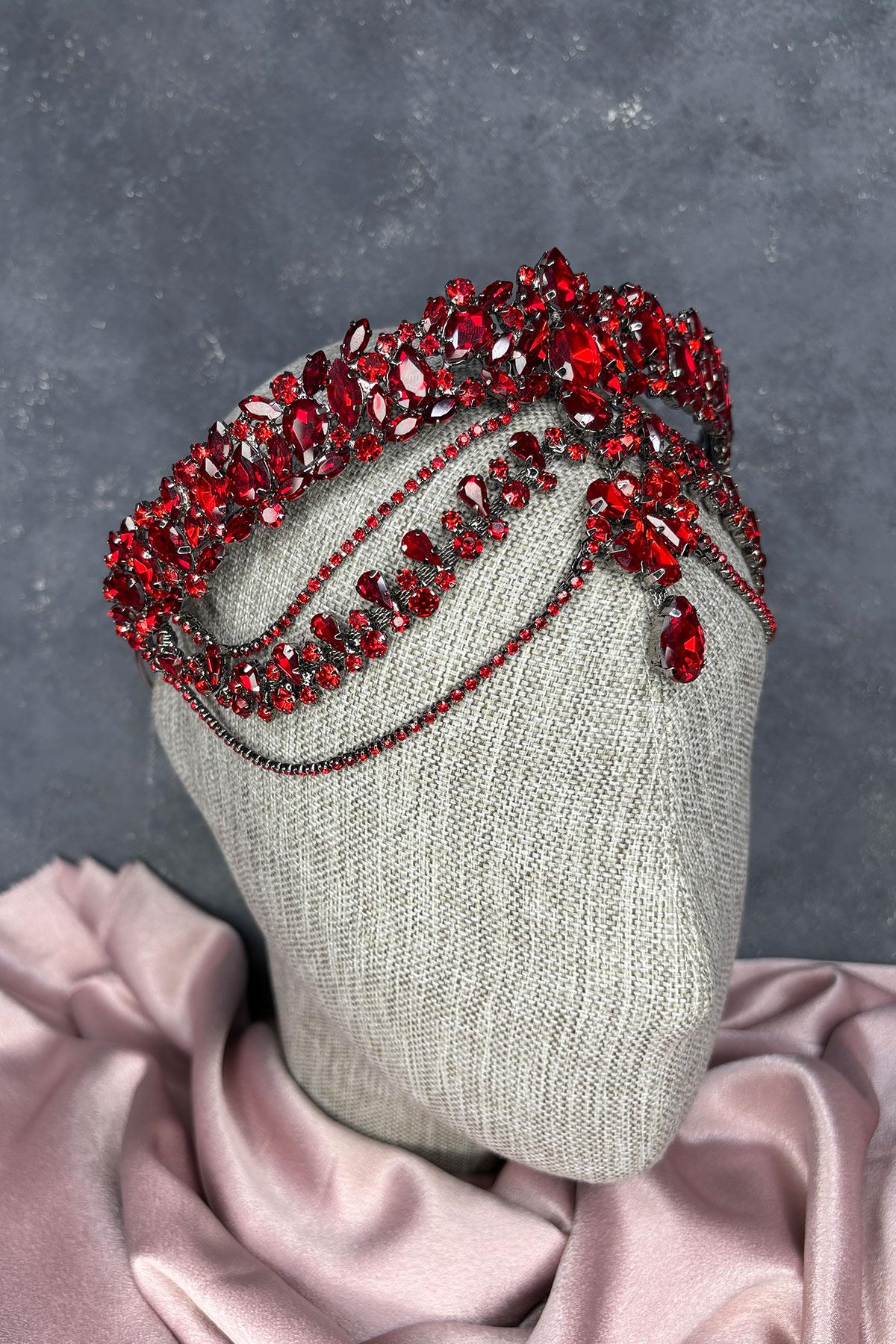 Hera Headband Dangling Bridal Henna Crown Hair Accessory
