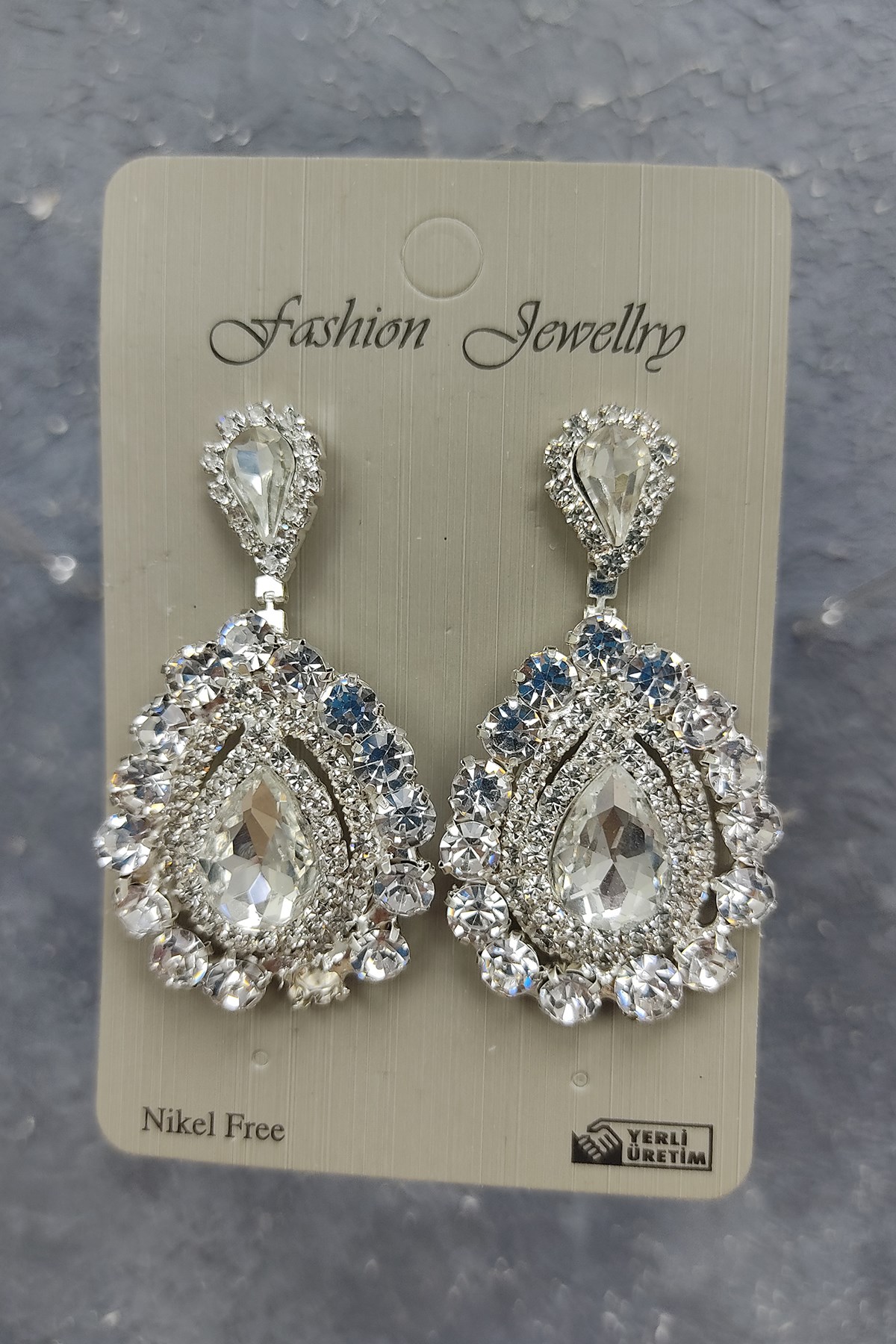 Hera Model Bridal Crown And Studded Earrings