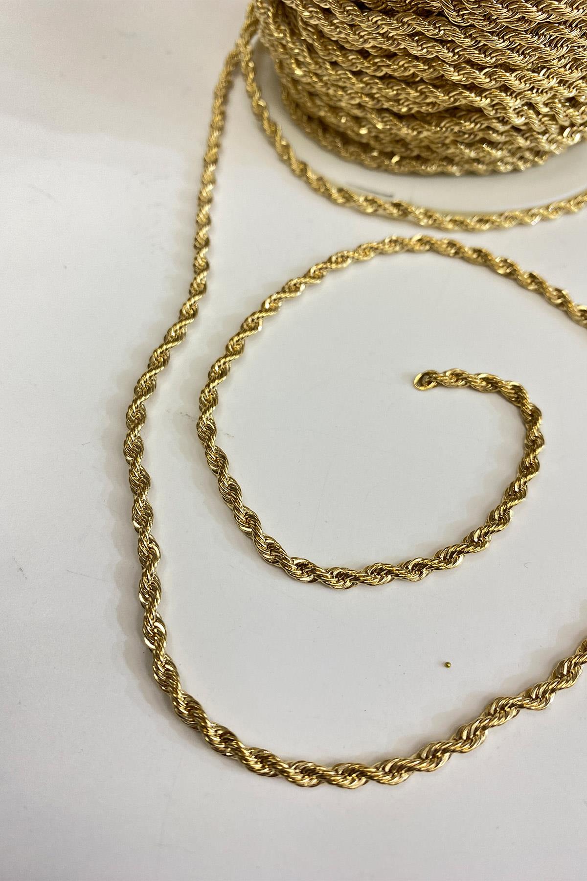 Fine Braided Jewelry Necklace And Bracelet Chain